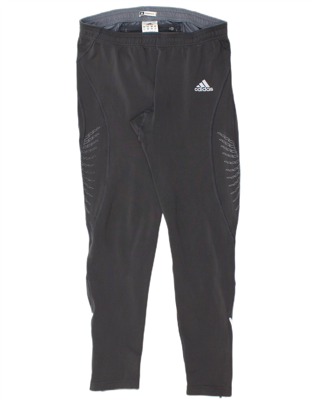 ADIDAS Womens Supernova Leggings UK 14 Medium  Black Polyester
