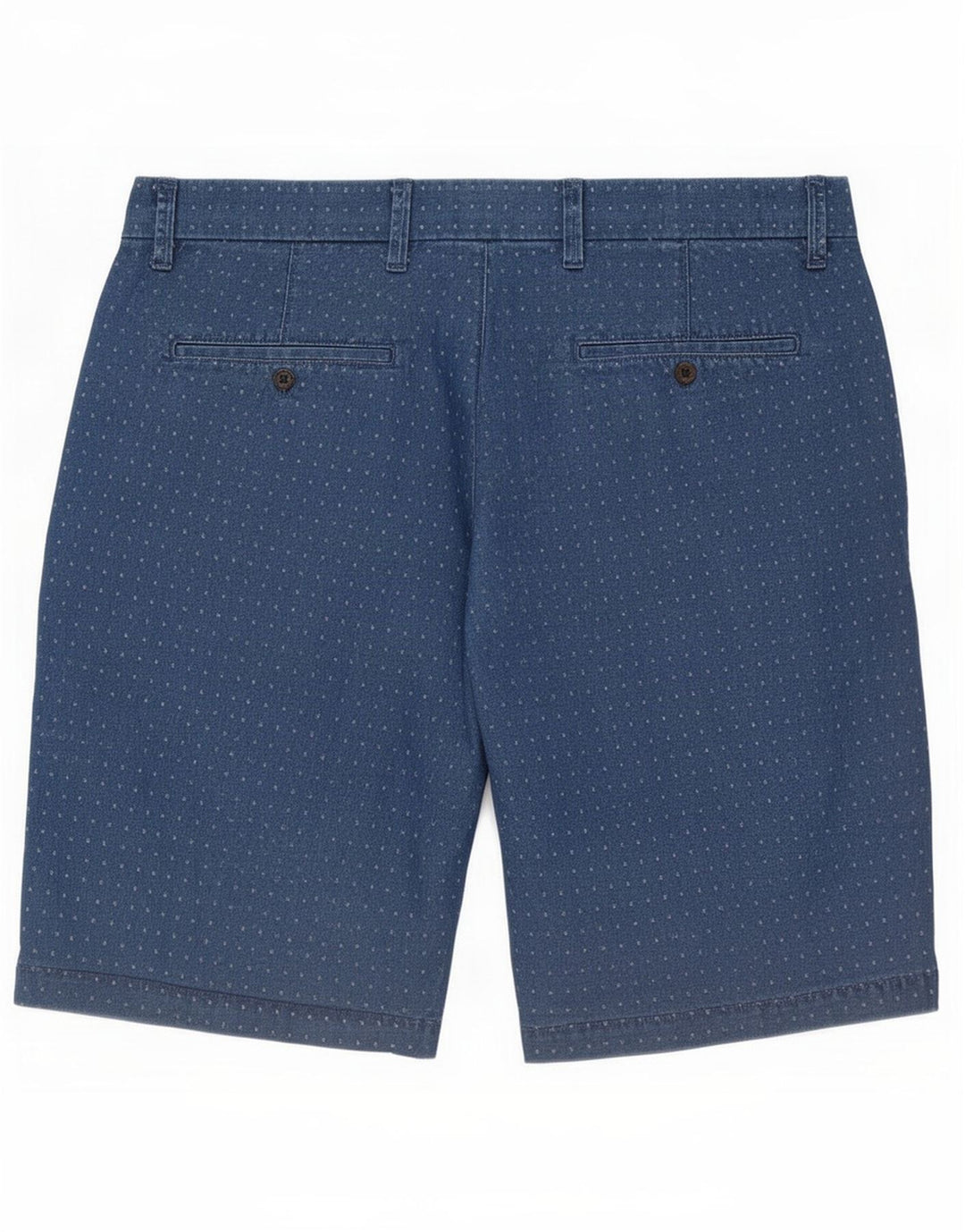 Gap Mens Chino Shorts W30 Medium Navy Blue Spotted Cotton