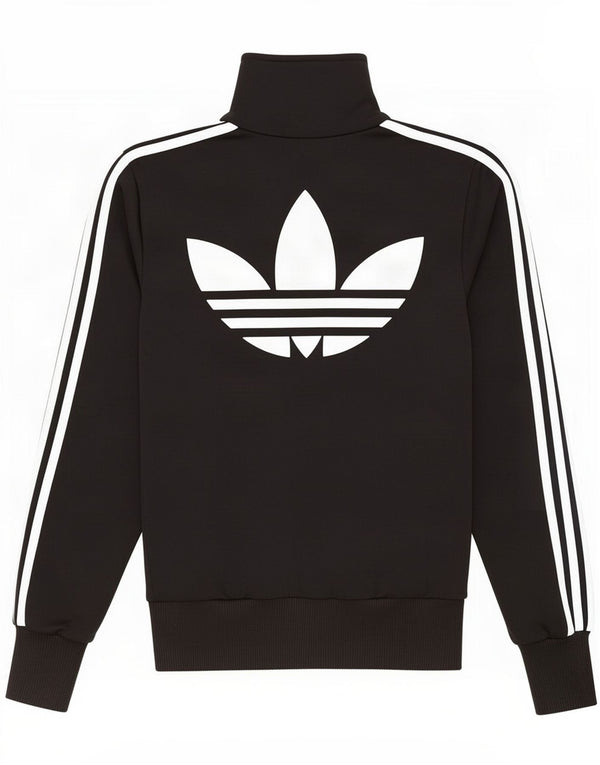 Adidas Womens Graphic Tracksuit Top Jacket IT 40 Small Black