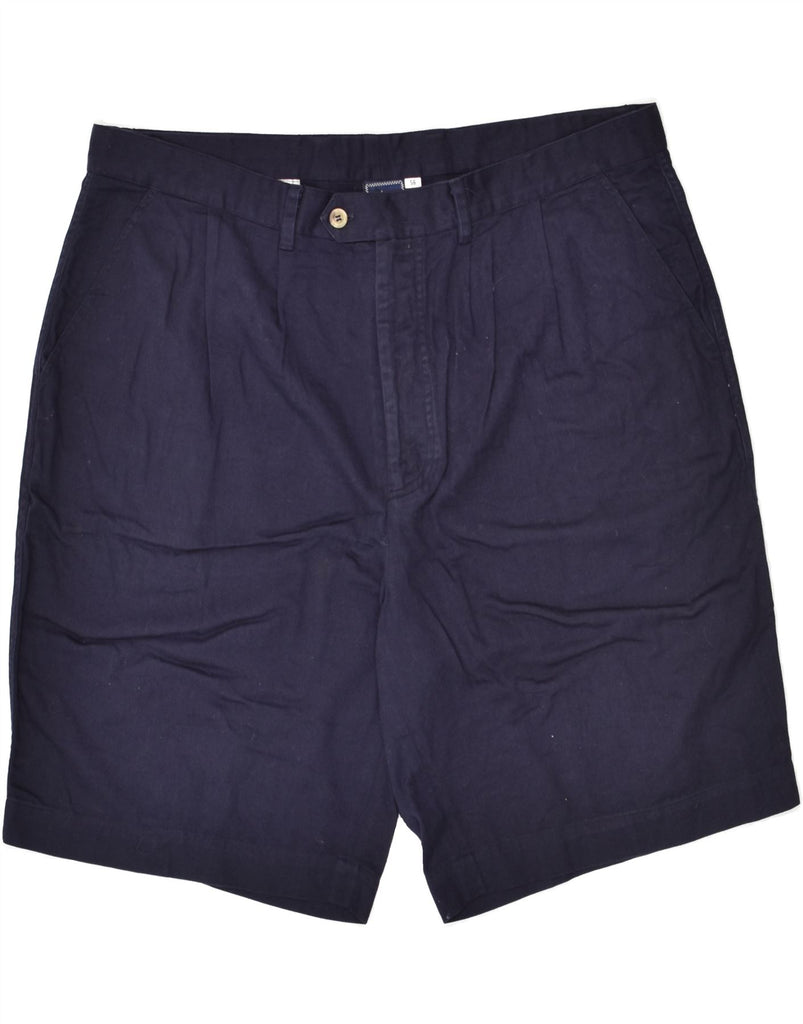 MARINA YACHTING Mens Chino Shorts W38 XL Navy Blue Cotton | Vintage Marina Yachting | Thrift | Second-Hand Marina Yachting | Used Clothing | Messina Hembry 