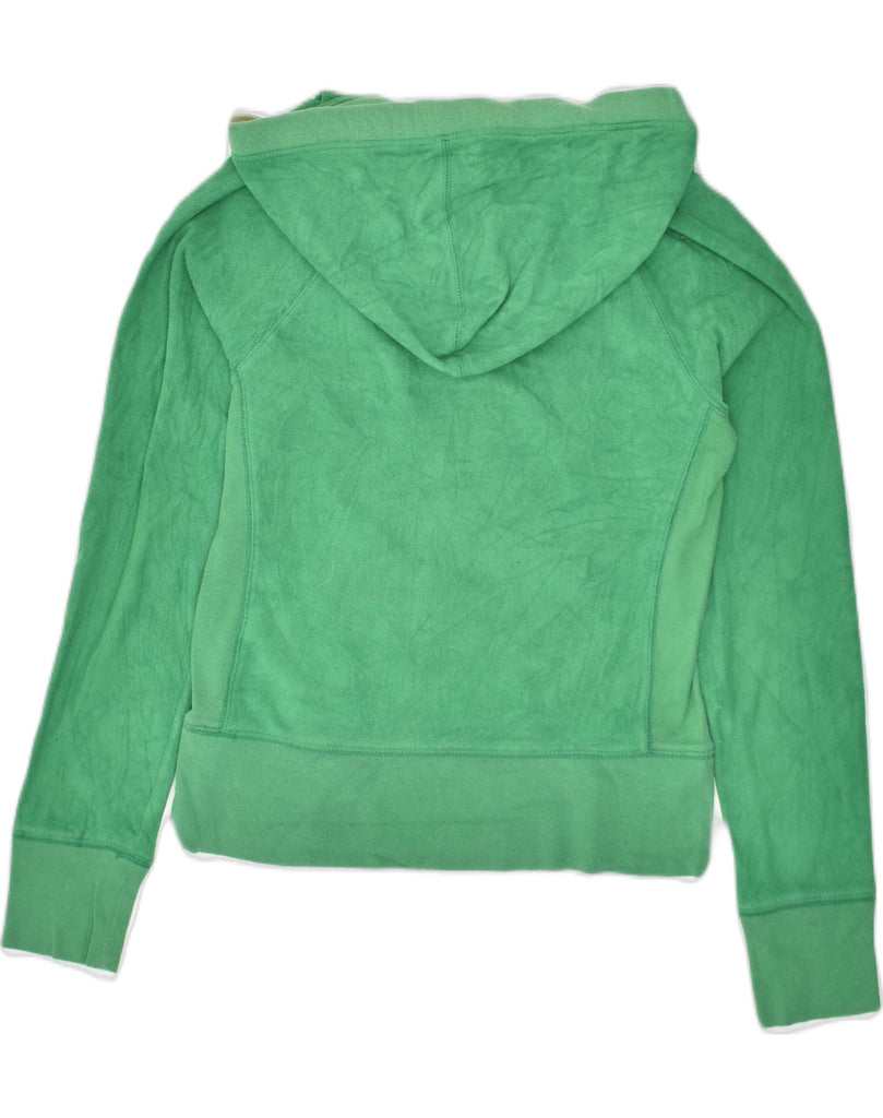 AMERICAN EAGLE Womens Fleece Hoodie Jumper UK 10 Small Green | Vintage American Eagle | Thrift | Second-Hand American Eagle | Used Clothing | Messina Hembry 