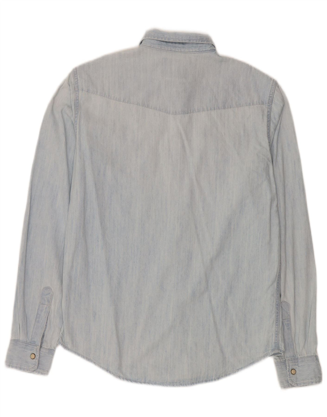 Zara Mens Denim Shirt Medium Blue