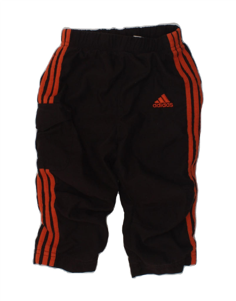 ADIDAS Baby Boys Tracksuit Trousers 9-12 Months Brown Polyester | Vintage Adidas | Thrift | Second-Hand Adidas | Used Clothing | Messina Hembry 