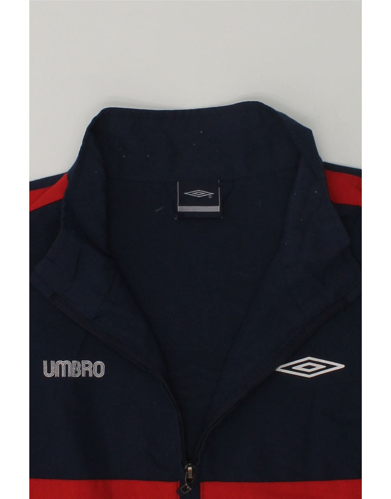 UMBRO Boys Tracksuit Top Jacket 5-6 Years Navy Blue Polyester | Vintage Umbro | Thrift | Second-Hand Umbro | Used Clothing | Messina Hembry 