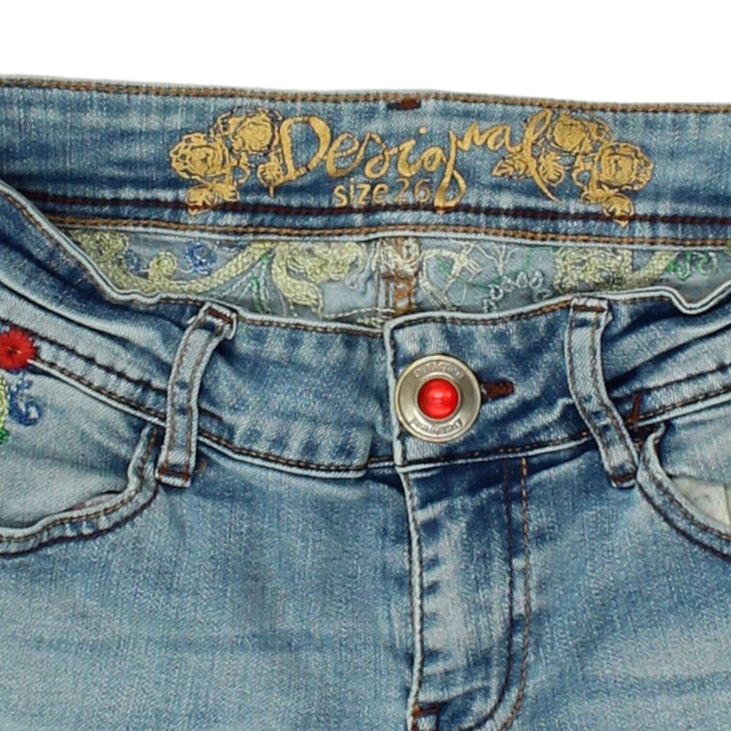 Desigual Womens Blue Low Rise Skinny Jeans | Vintage High End Designer Denim VTG | Vintage Messina Hembry | Thrift | Second-Hand Messina Hembry | Used Clothing | Messina Hembry 