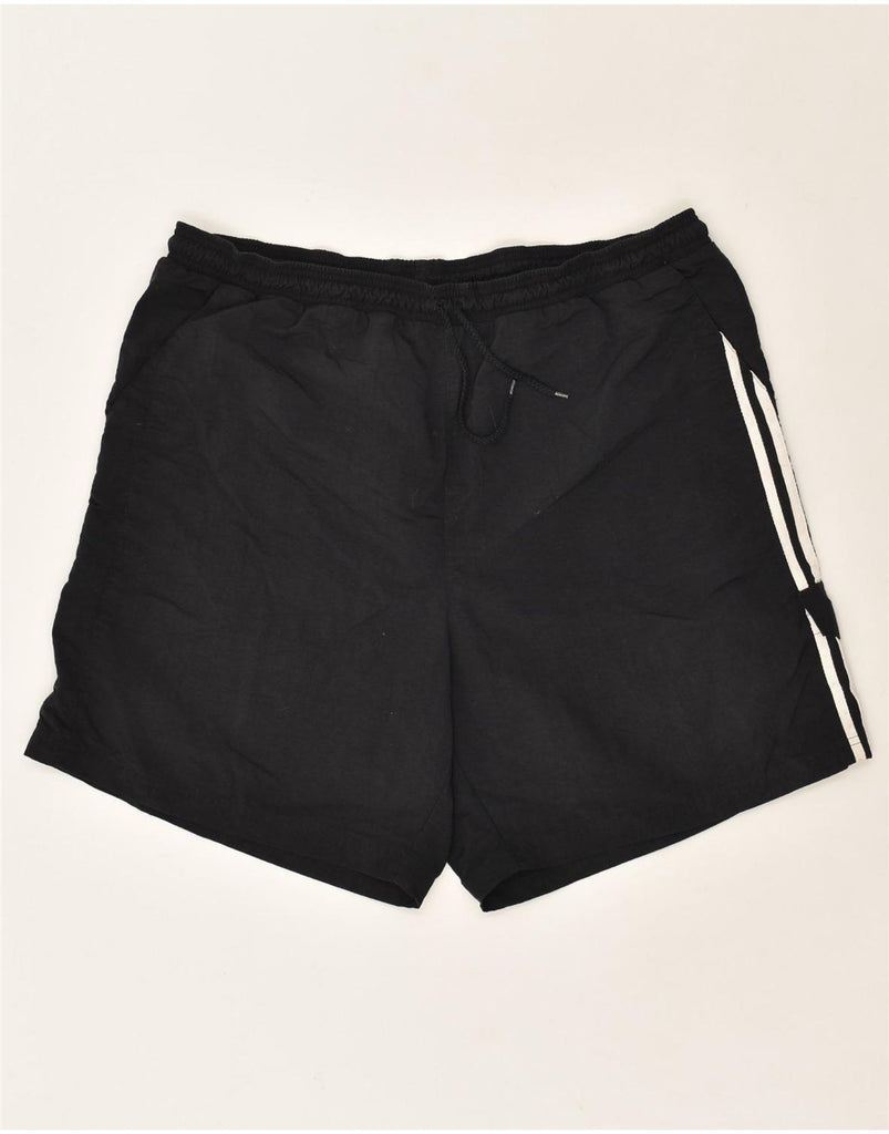 ADIDAS Mens Sport Shorts 2XL Black Polyester | Vintage Adidas | Thrift | Second-Hand Adidas | Used Clothing | Messina Hembry 