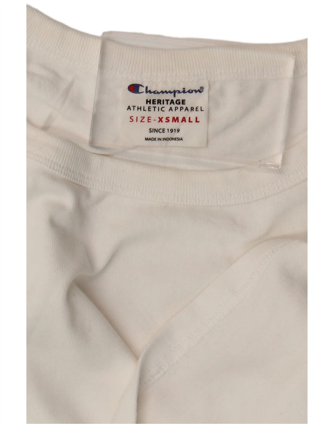 CHAMPION Womens Heritage Crop Oversized T-Shirt Top UK 6 XS White