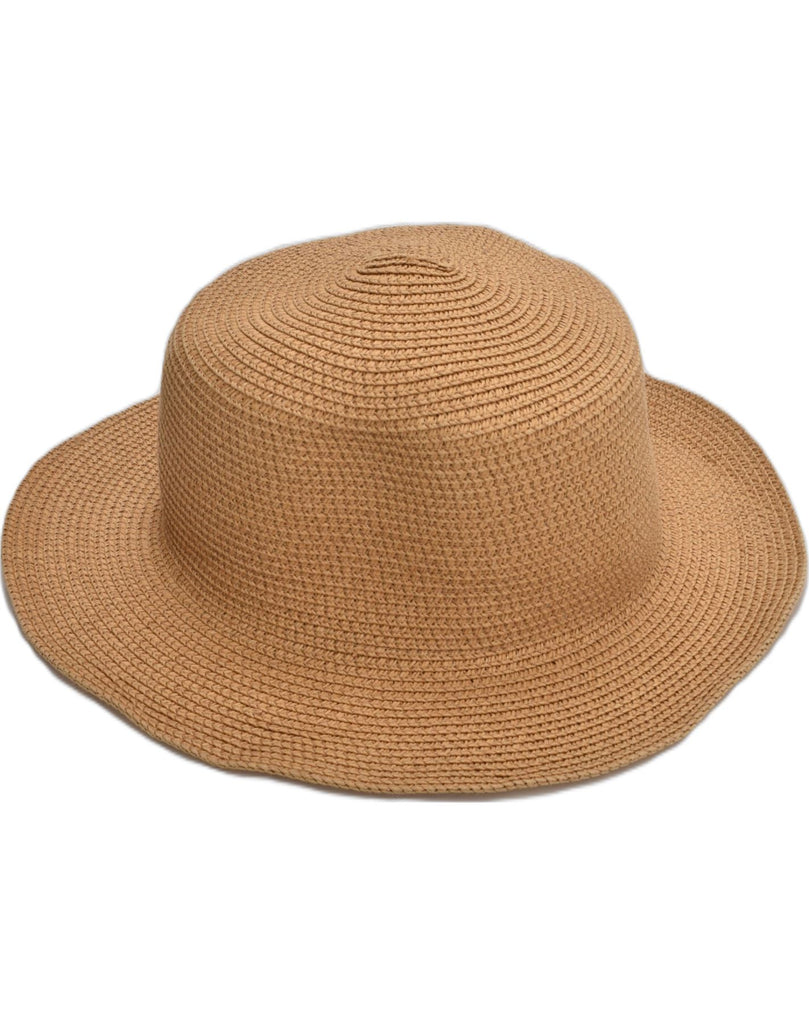 VINTAGE Womens Straw Panama Hat One Size Beige | Vintage Vintage | Thrift | Second-Hand Vintage | Used Clothing | Messina Hembry 