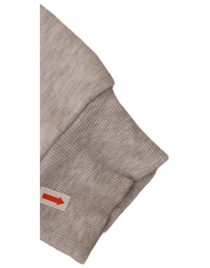 Topshop Womens Tall Oversized Hoodie Jumper UK 10 Small Grey Polyester