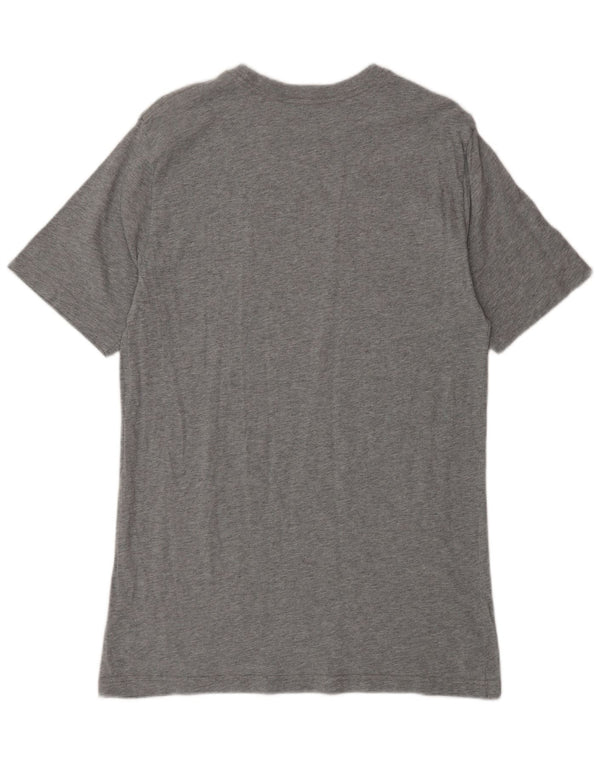 Nike Mens Standard Fit Graphic T-Shirt Top Medium Grey Flecked Cotton
