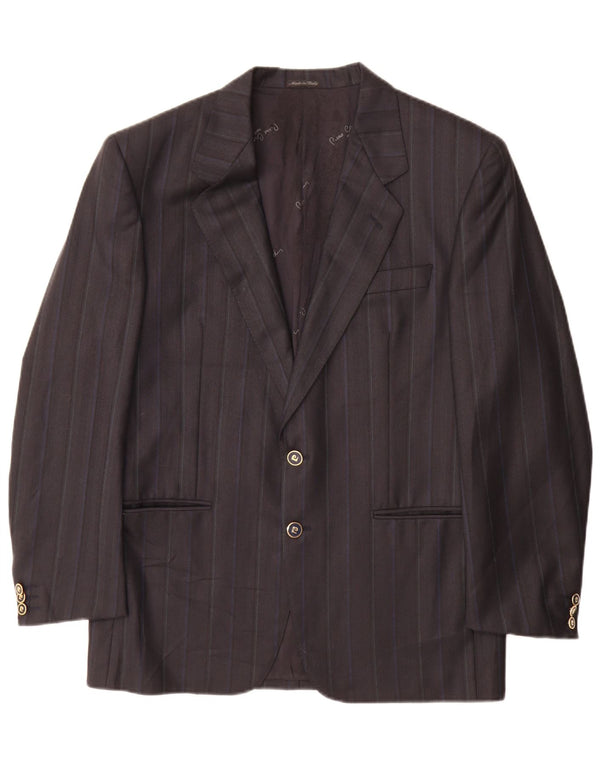 Pierre Cardin Mens 2 Button Blazer Jacket UK 38 Medium Grey Striped