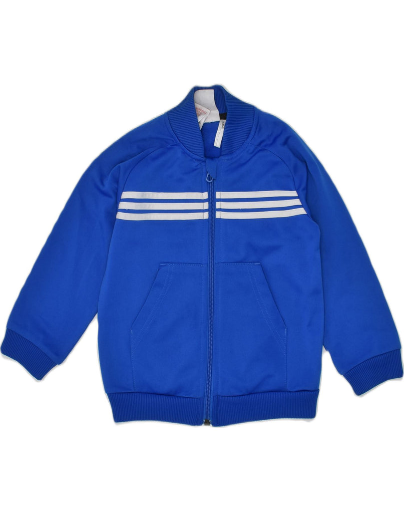 ADIDAS Boys Graphic Tracksuit Top Jacket 2-3 Years Blue Polyester | Vintage Adidas | Thrift | Second-Hand Adidas | Used Clothing | Messina Hembry 