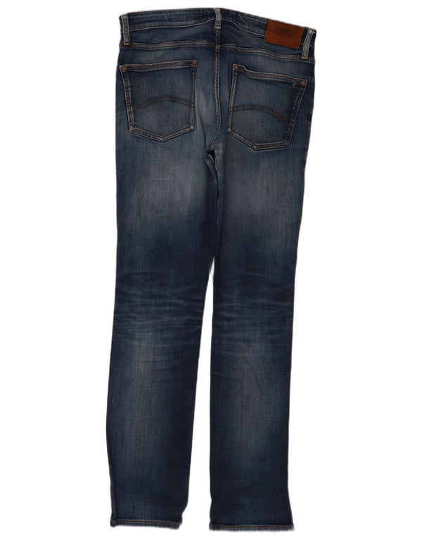 Tommy Hilfiger Mens Straight Jeans W33 L34 Blue Cotton