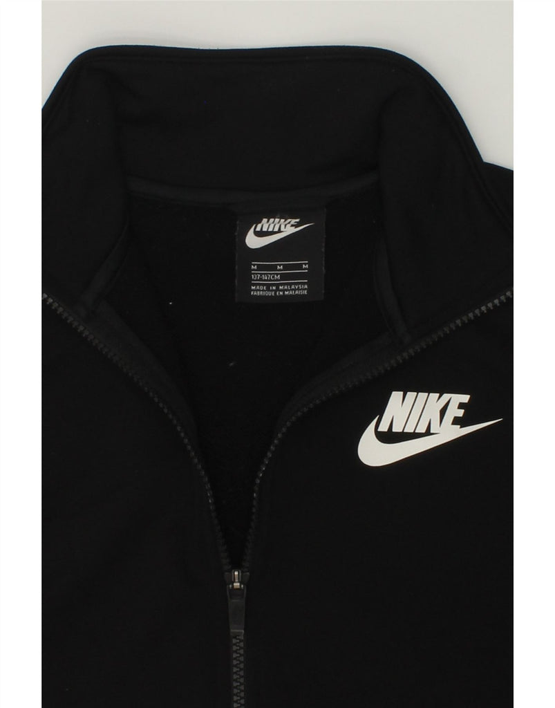 NIKE Boys Tracksuit Top Jacket 10-11 Years Medium  Black Polyester | Vintage Nike | Thrift | Second-Hand Nike | Used Clothing | Messina Hembry 