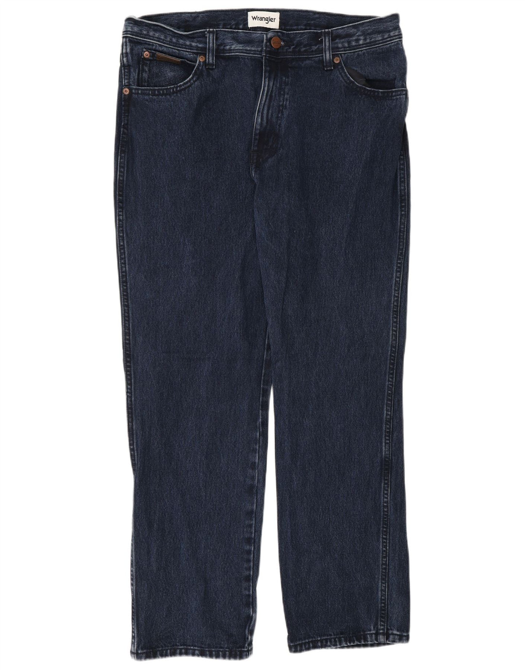 Wrangler Mens Texas Straight Jeans W34 L30 Navy Blue