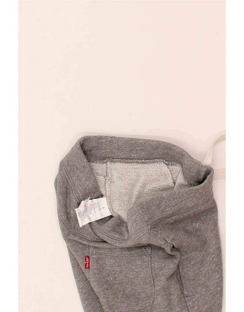 LEVI'S Boys Graphic Tracksuit Trousers Joggers 7-8 Years Grey Cotton Vintage Levi's and Second-Hand Levi's from Messina Hembry 