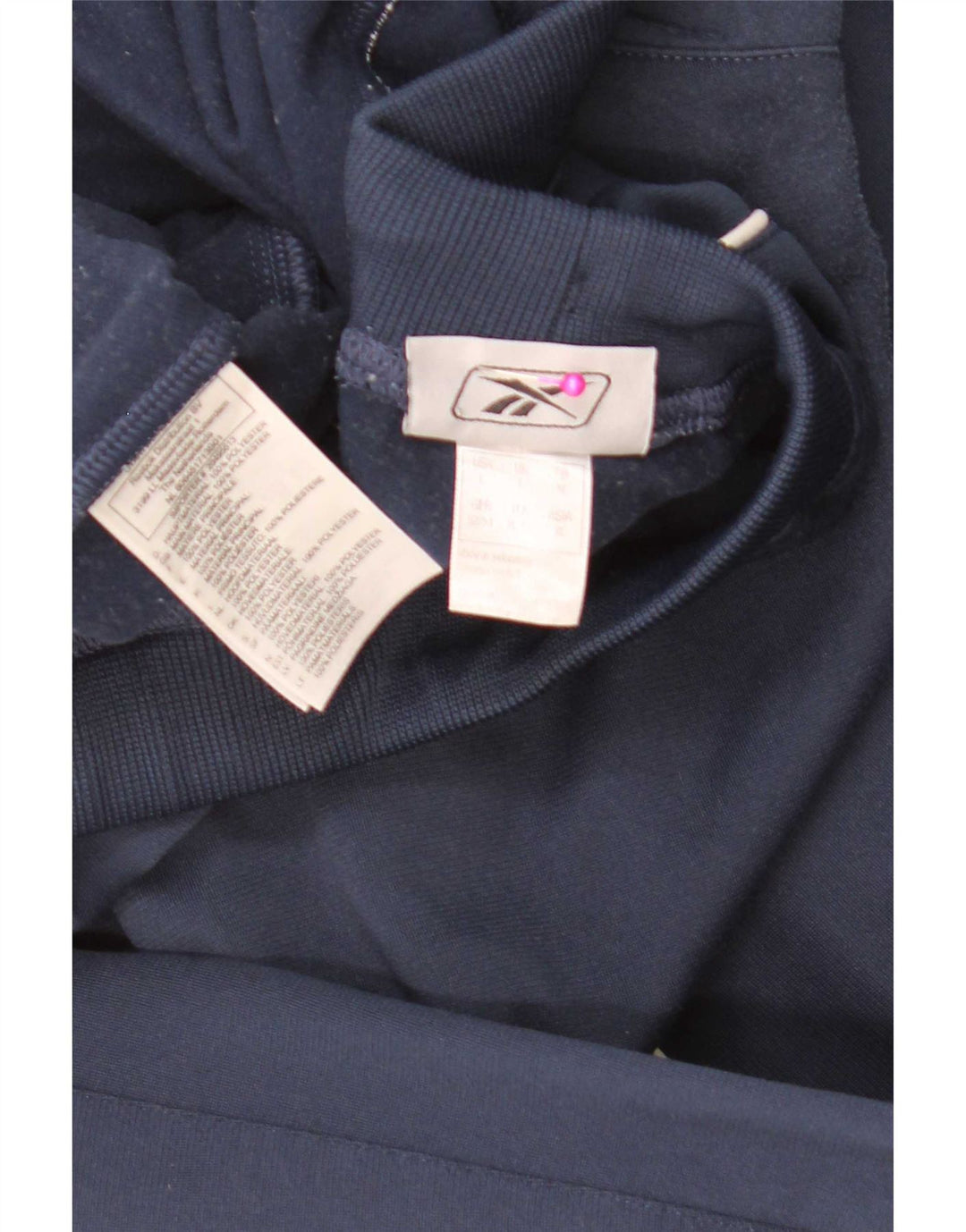 Reebok Mens Tracksuit Trousers Large  Navy Blue Polyester