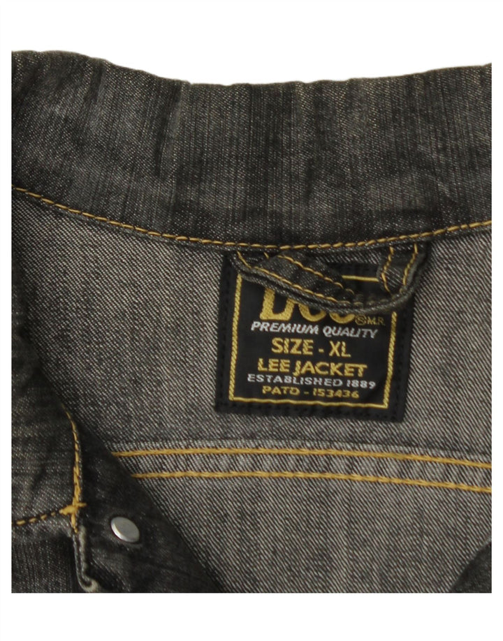 LEE Womens Denim Jacket UK 18 XL Grey Cotton Vintage Lee and Second-Hand Lee from Messina Hembry 