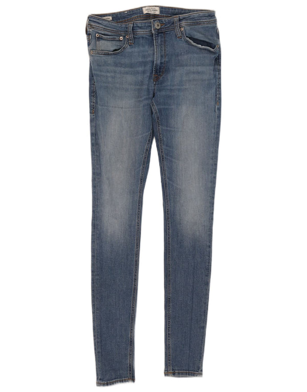 Jack & Jones Mens Liam Skinny Jeans W32 L34 Blue Cotton