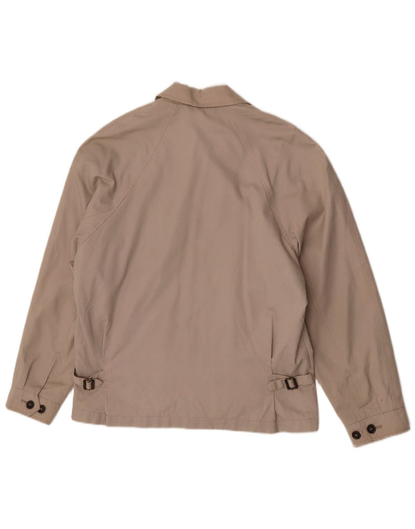 Marks & Spencer Mens Bomber Jacket UK 36 Small Beige Polyester