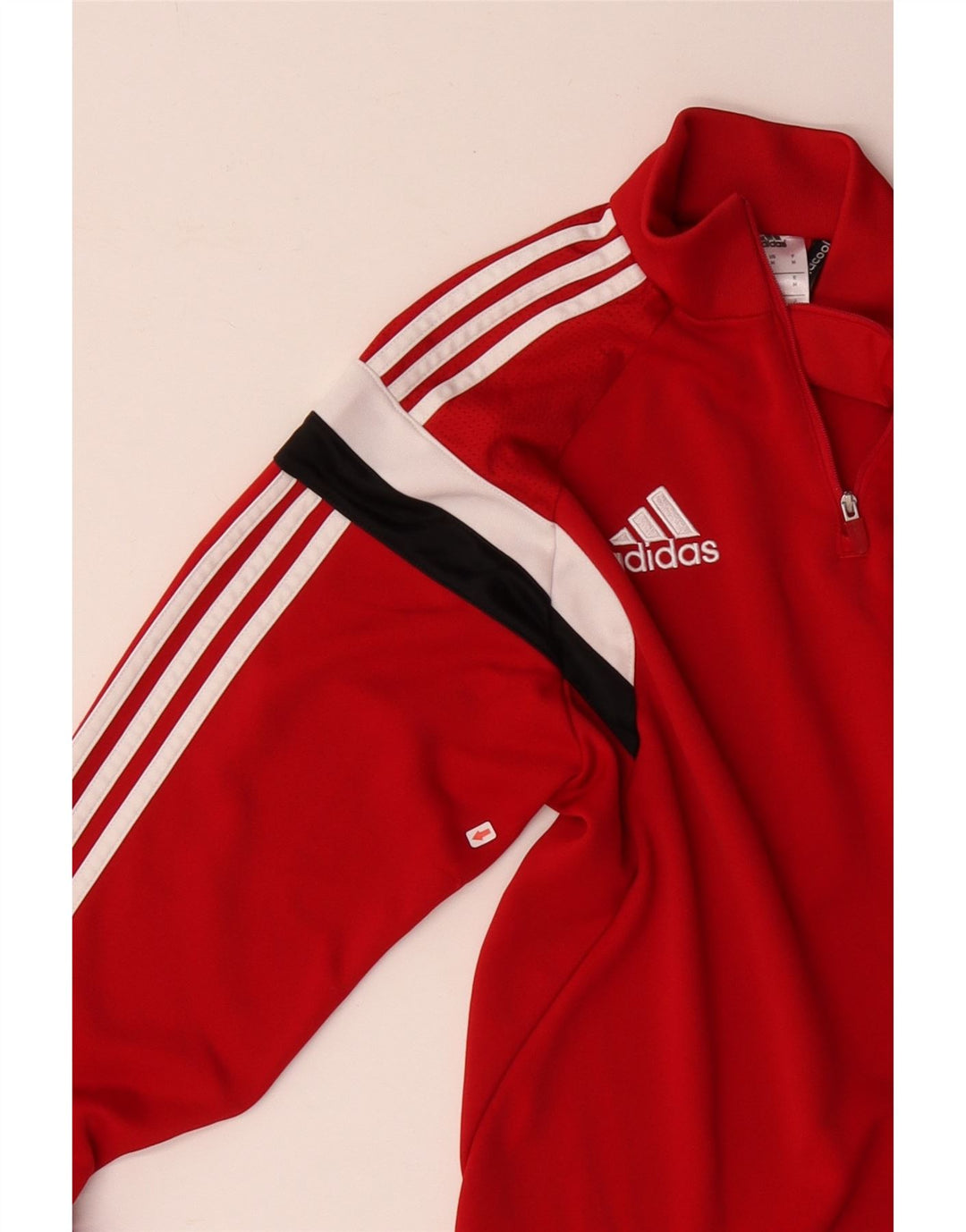 Adidas Mens Climacool Pullover Tracksuit Top Medium Red Colourblock