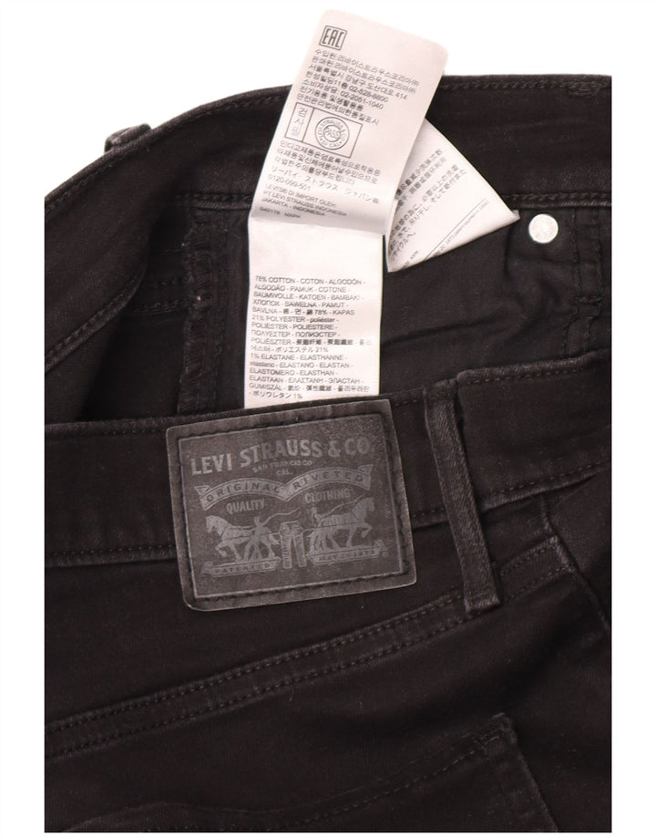 Levi's Womens Skinny Jeans W28 L30 Black Cotton