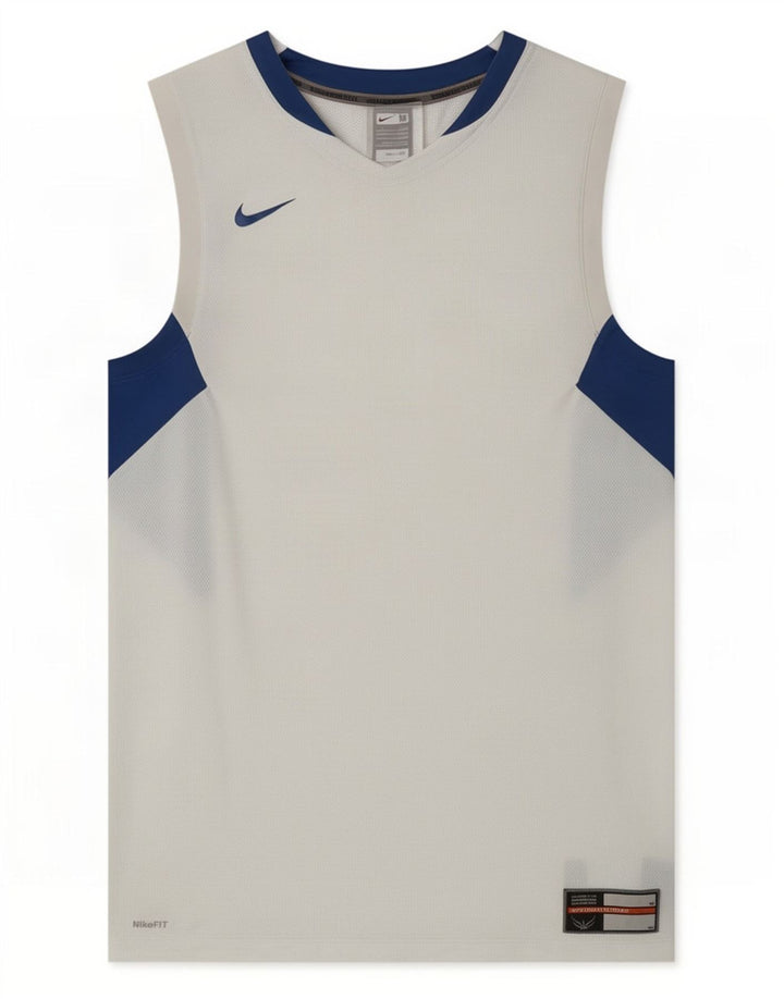 Nike Mens Vest Top Medium White Colourblock Polyester