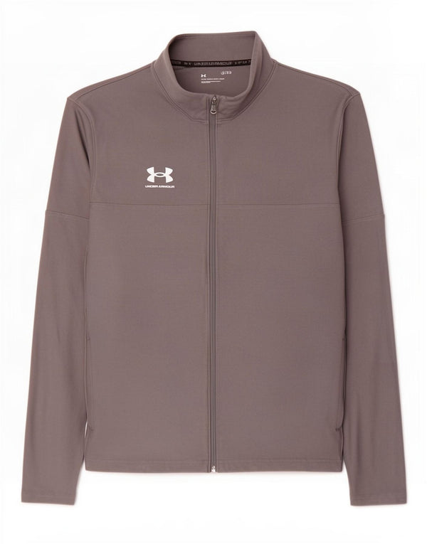 Under Armour Mens Tracksuit Top Jacket Large Grey Polyester