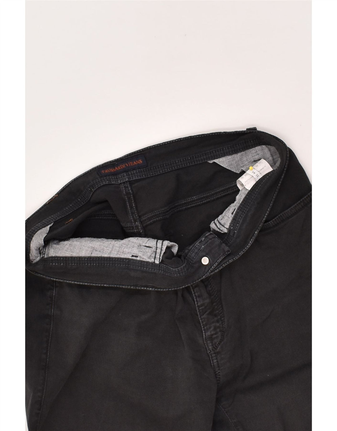 TRUSSARDI Womens Slim Jeans W32 L28 Black Cotton | Vintage Trussardi | Thrift | Second-Hand Trussardi | Used Clothing | Messina Hembry 