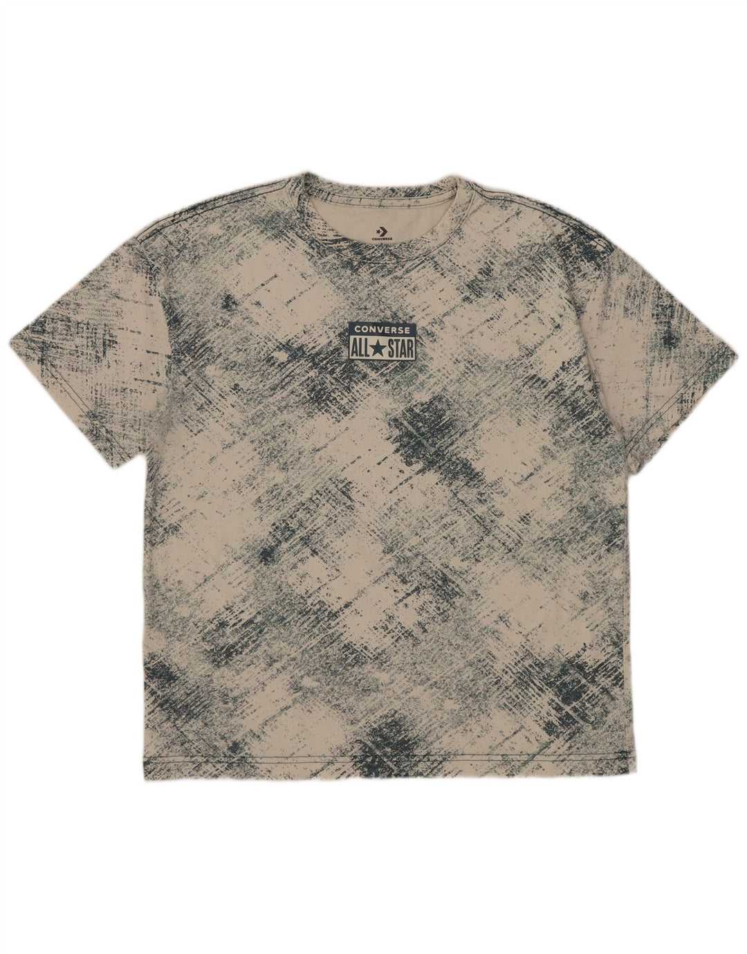 Converse Boys Graphic T-Shirt Top 12-13 Years Large Off White Check