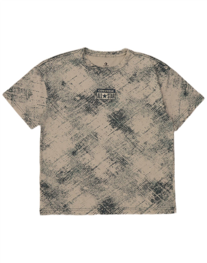 Converse Boys Graphic T-Shirt Top 12-13 Years Large Off White Check