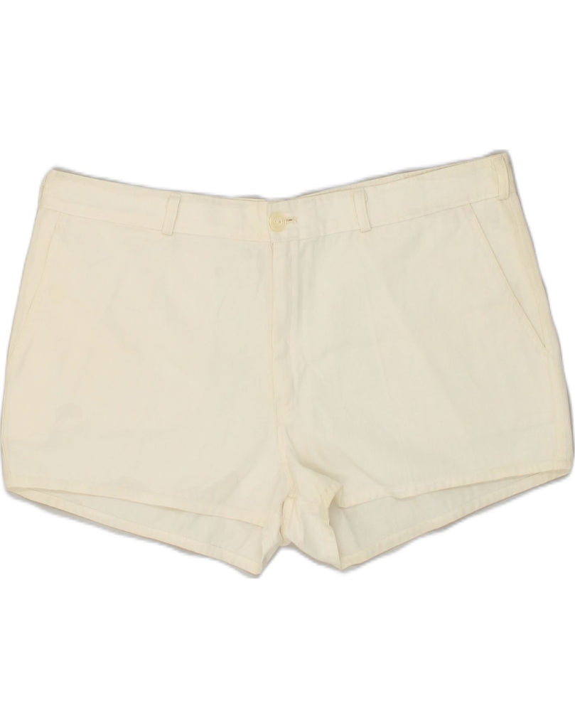 VINTAGE Womens Hot Pants W38 XL White Cotton | Vintage Vintage | Thrift | Second-Hand Vintage | Used Clothing | Messina Hembry 