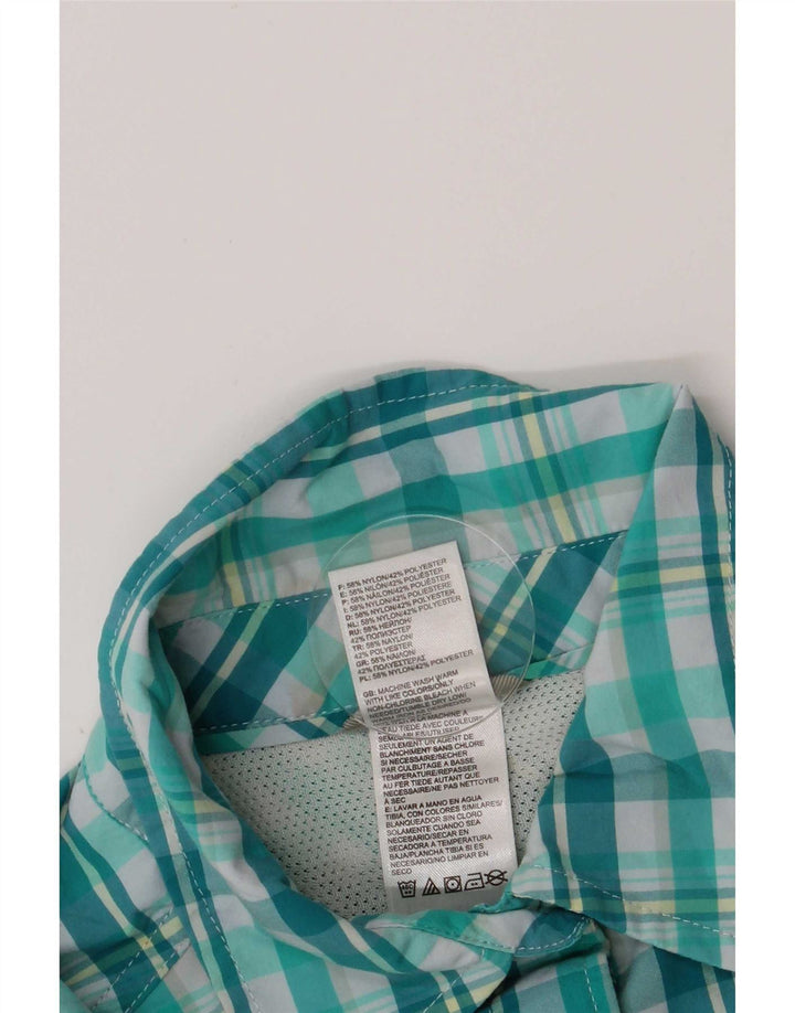 The North Face Womens Shirt UK 10 Small Green Check Nylon