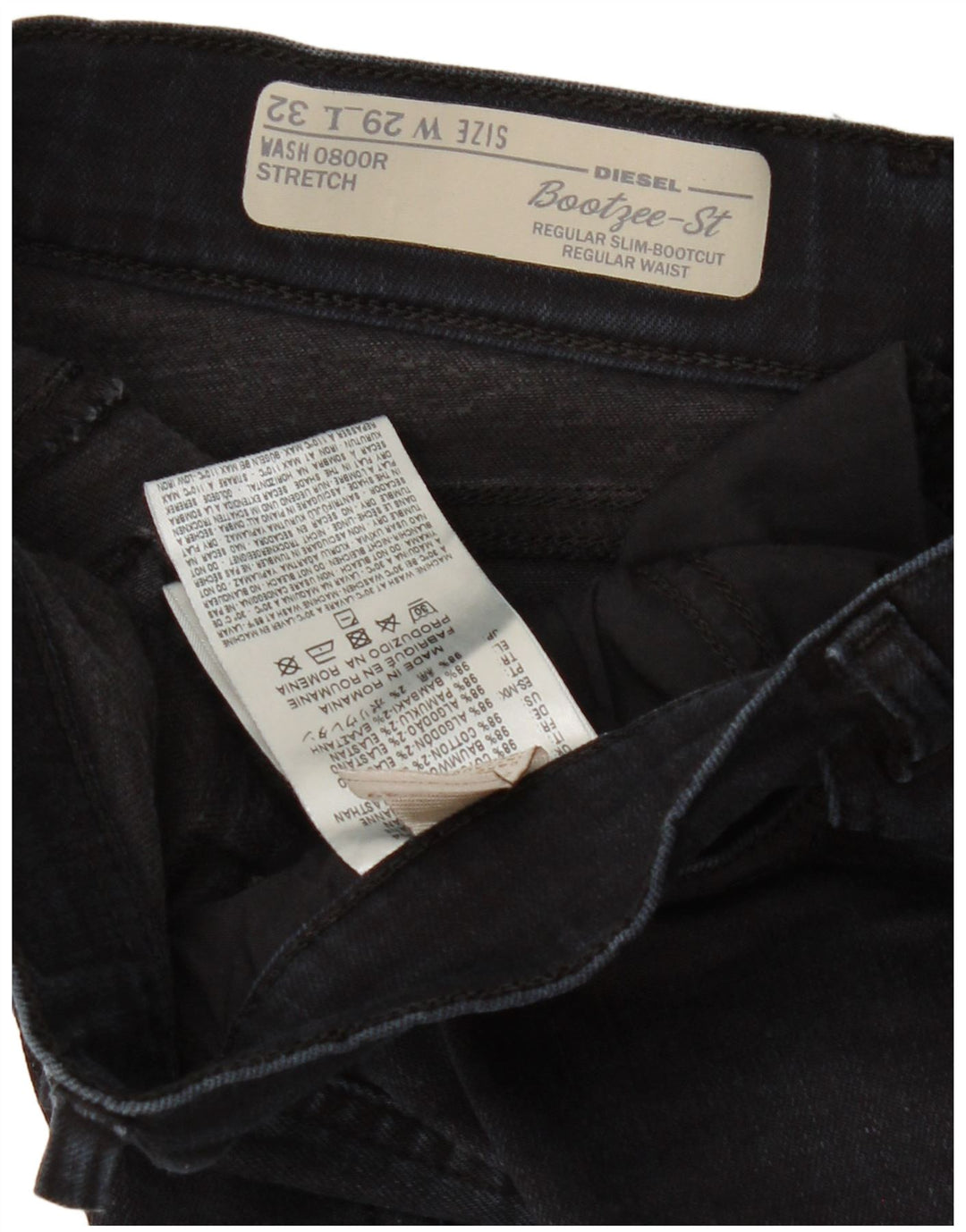 Diesel Womens Bootzee-St Regular Slim Fit Bootcut Jeans W29 L32 Navy Blue