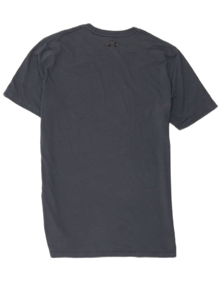 Under Armour Mens Heat Gear T-Shirt Top Medium Navy Blue