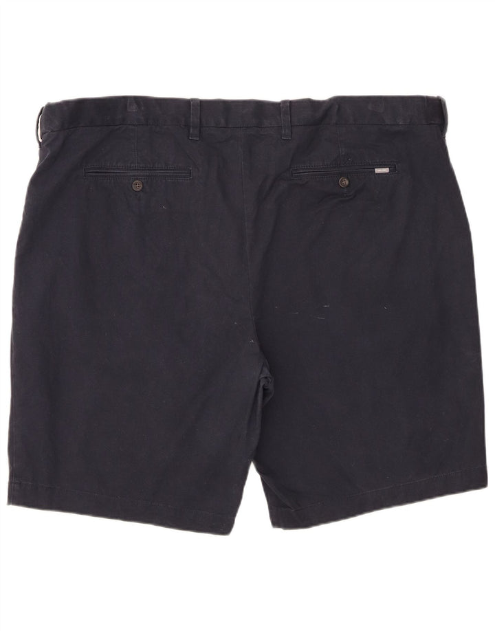 Marks & Spencer Mens Chino Shorts W46 3XL Navy Blue Cotton