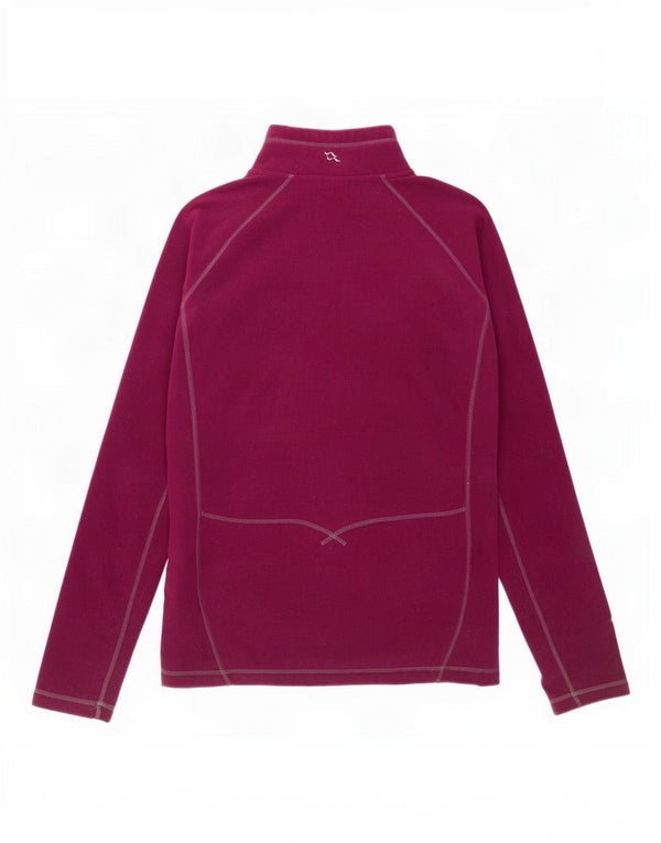 Rab Womens Tracksuit Top Jacket UK 14 Large Maroon Polyester