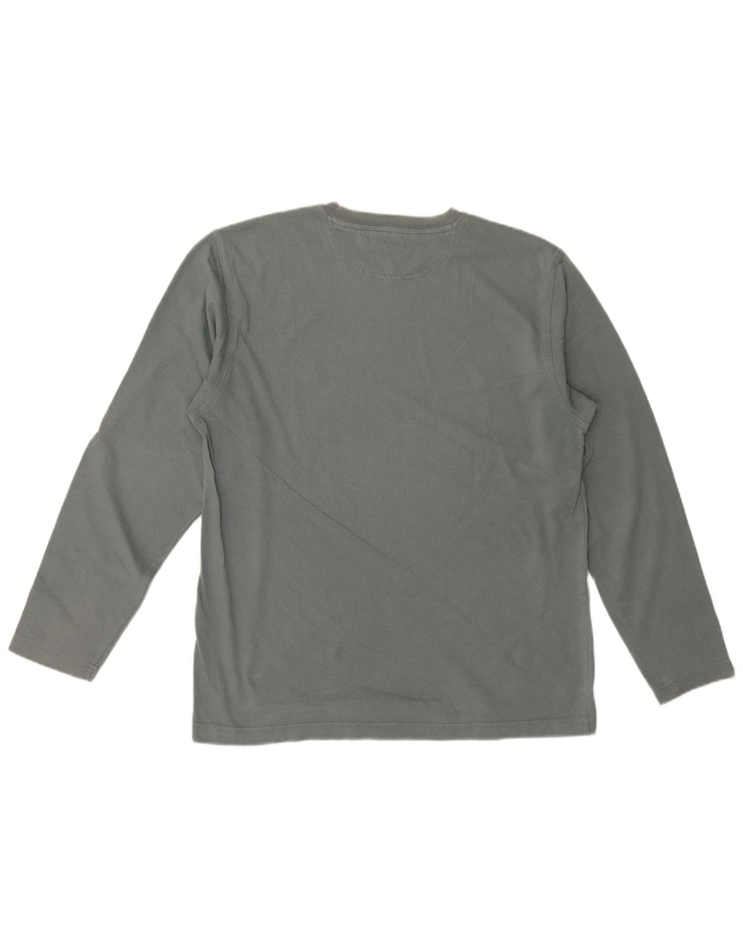 Champion Mens Top Long Sleeve Large Grey Cotton