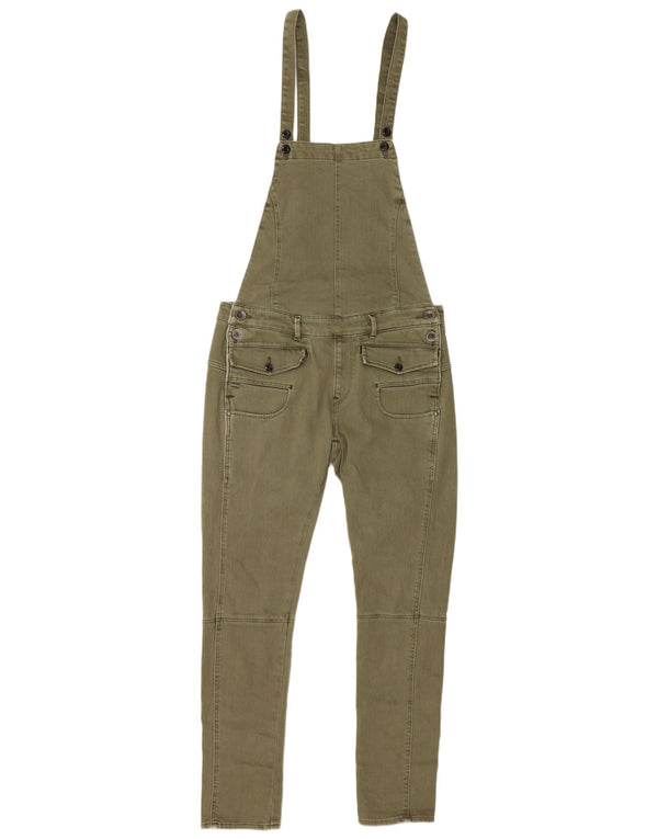G-STAR Womens Dungarees Slim Jeans Small W32 L27 Khaki Cotton