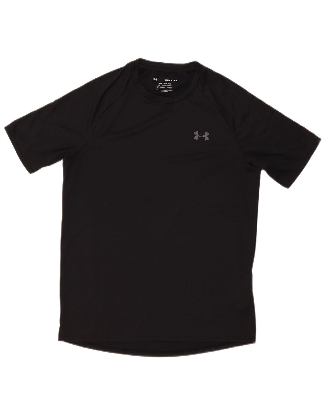 Under Armour Mens T-Shirt Top Small Black Polyester