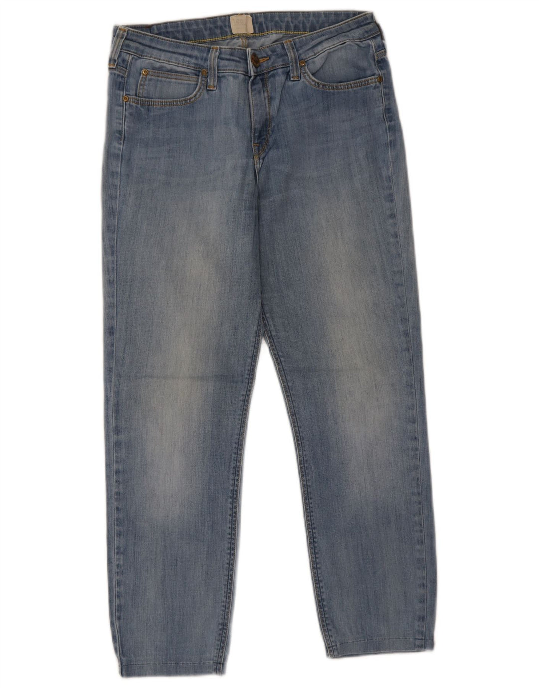 Lee Womens Cropped Jeans W29 L25 Blue