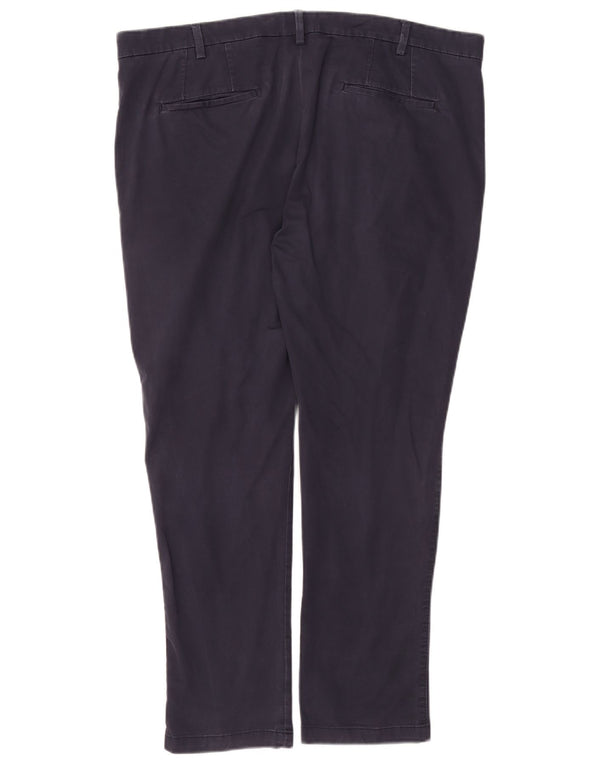 Marks & Spencer Mens Skinny Chino Trousers W40 L29 Navy Blue Cotton