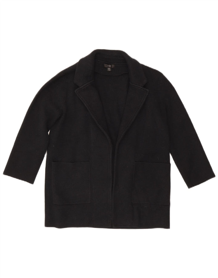 J. Crew Womens Oversized 3/4 Sleeve Open Blazer Jacket UK 6 XS Navy Blue