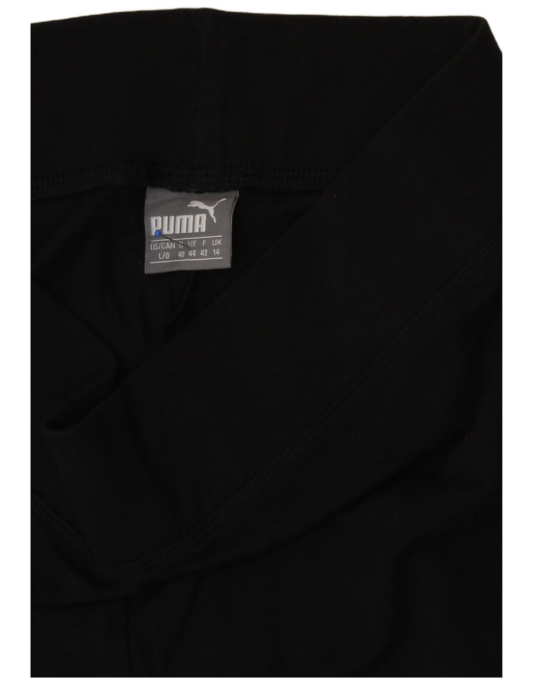 Puma Womens Graphic Leggings UK 14 Large Black Cotton