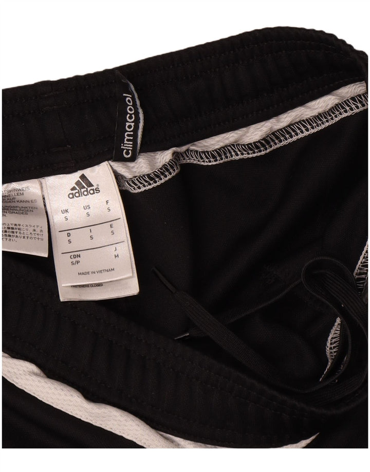 Adidas Mens Climacool Tracksuit Trousers Small Black Colourblock Polyester