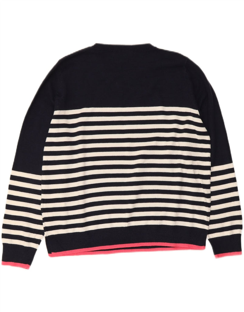 MARKS & SPENCER Womens Crew Neck Jumper Sweater UK 18 XL  Navy Blue Vintage Marks & Spencer and Second-Hand Marks & Spencer from Messina Hembry 
