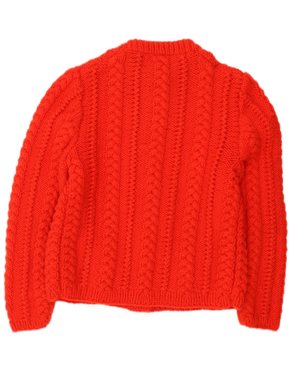 Vintage Womens Cardigan Sweater UK 14 Medium Red