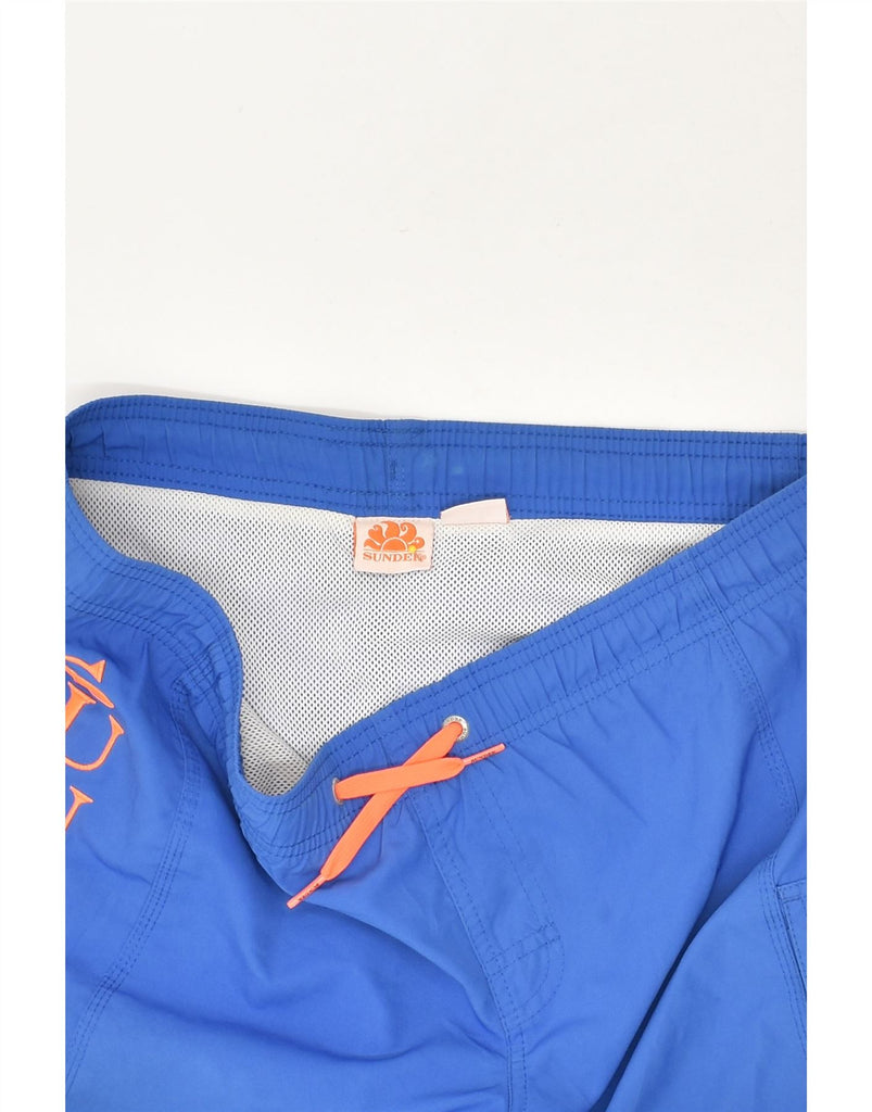 SUNDEK Boys Graphic Sport Shorts 13-14 Years Blue | Vintage Sundek | Thrift | Second-Hand Sundek | Used Clothing | Messina Hembry 