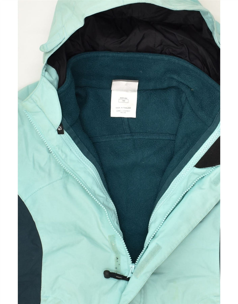 JACK WOLFSKIN Boys Hooded Windbreaker Jacket 9-10 Years Turquoise | Vintage Jack Wolfskin | Thrift | Second-Hand Jack Wolfskin | Used Clothing | Messina Hembry 