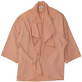 Fendi Womens Oversized Open Blazer Jacket IT 44 Medium Pink Wool